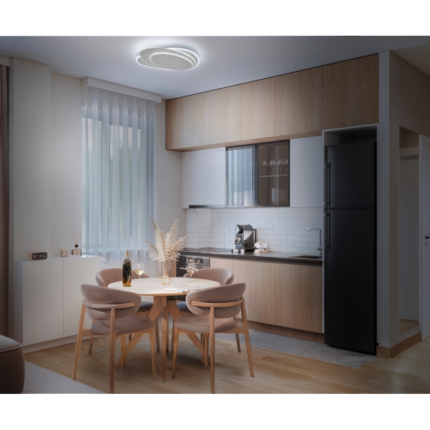 Osram - Himmennettävä LED-kattovalaisin ORBIS LAYERS LED/50W/230V 2600-6000K 36x49 cm valkoinen + kaukosäädin