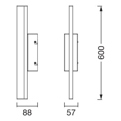 Osram - LED-himmennettävä kosketusohjattu kylpyhuoneen peilivalaisin ORBIS MIRROR LED/10W/230V 60 cm 3000/4000K IP44 beige