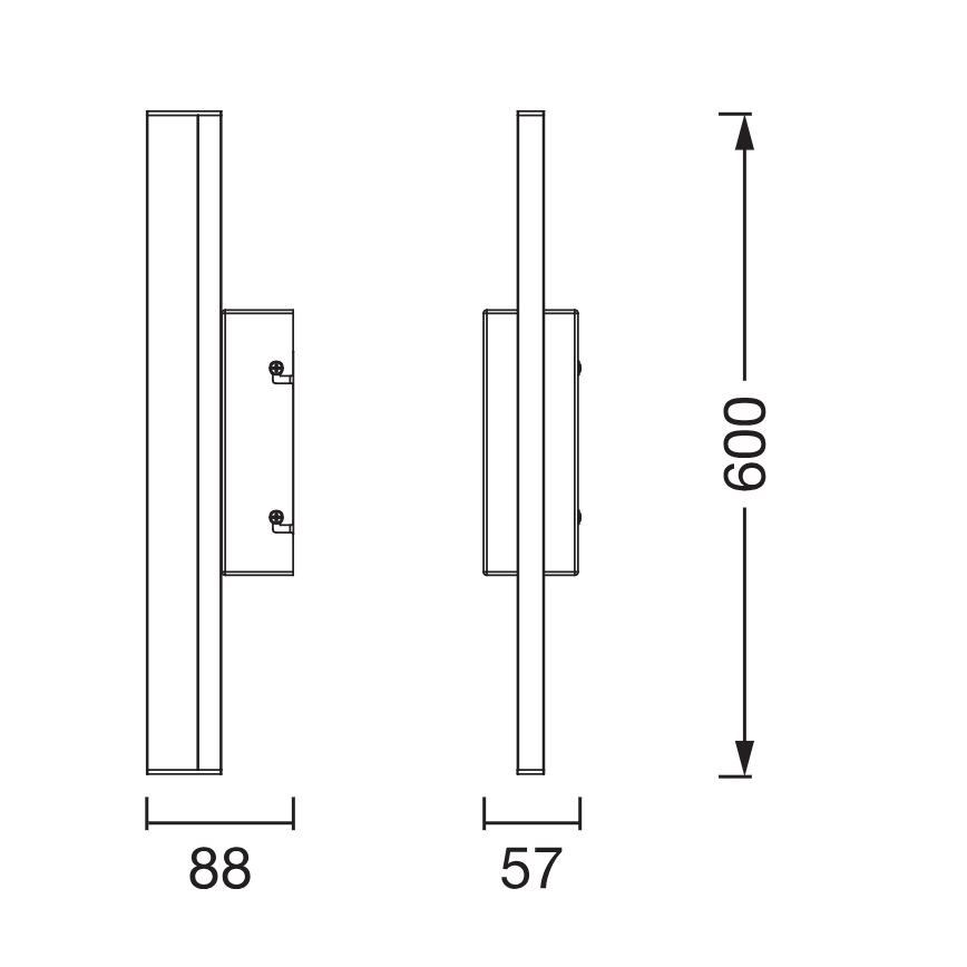 Osram - LED-himmennettävä kylpyhuonepeilivalaisin ORBIS MIRROR LED/10W/230V 3000/4000K 60 cm IP44 valkoinen
