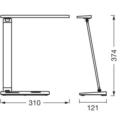 Osram - himmennettävä LED-pöytälamppu OFFICE LINE LED/7W/230V 3000/4000/6500K valkoinen