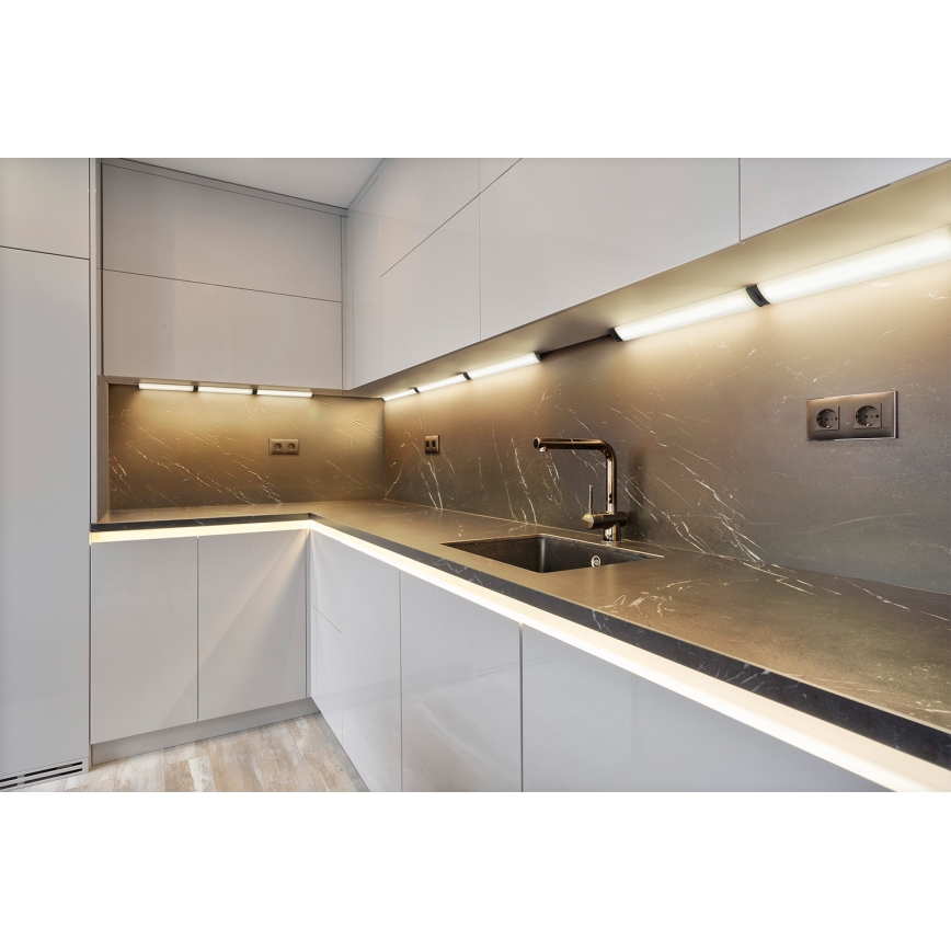 Osram - himmennettävä LED-alakaappivalaisin liiketunnistimella LINEAR ANGLE LED/5W/230V 3000/4000/6500K 35 cm musta