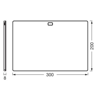 Osram - LED-himmennettävä alakaappivalaisin liiketunnistimella UNDERCABINET LED/7,5W/230V 3000/4000/6500K 20x30 cm musta