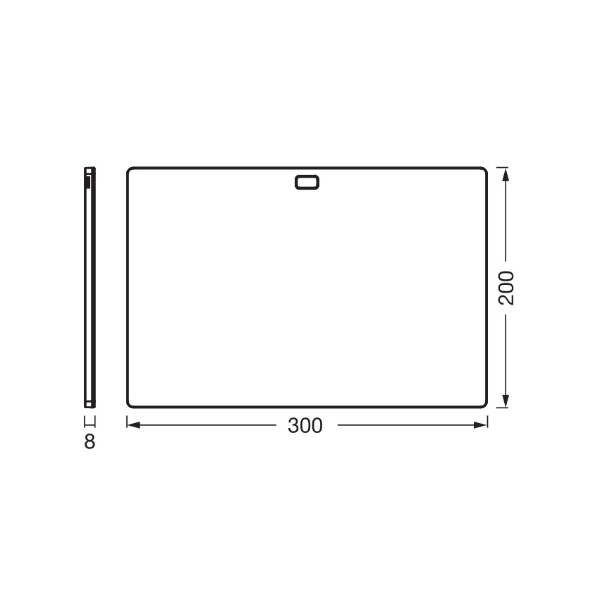 Osram - LED-himmennettävä alakaappivalaisin liiketunnistimella UNDERCABINET LED/7,5W/230V 3000/4000/6500K 20x30 cm musta