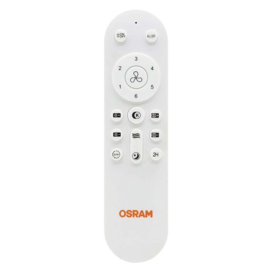 Osram - himmennettävä LED-kattotuuletin LESTE LED/15W/230V 3000/4000/6500K + kaukosäädin