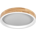 Osram - LED Himmennettävä kattovalaisin MARIANO LED/24W/230V halkaisija 41 cm tammi/valkoinen