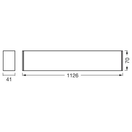 Osram - LED himmennettävä kattovalaisin OFFICE LINE LED/11/20/30W/230V 4000K 112,6 cm musta