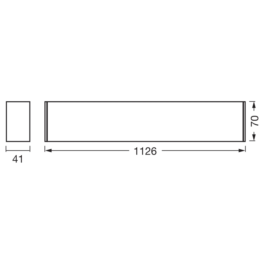 Osram - LED himmennettävä kattovalaisin OFFICE LINE LED/11/20/30W/230V 4000K 112,6 cm musta