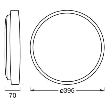 Osram - Himmennettävä LED-kattovalaisin ORBIS ALISON LED/24W/230V, halkaisija 39,5 cm, beige