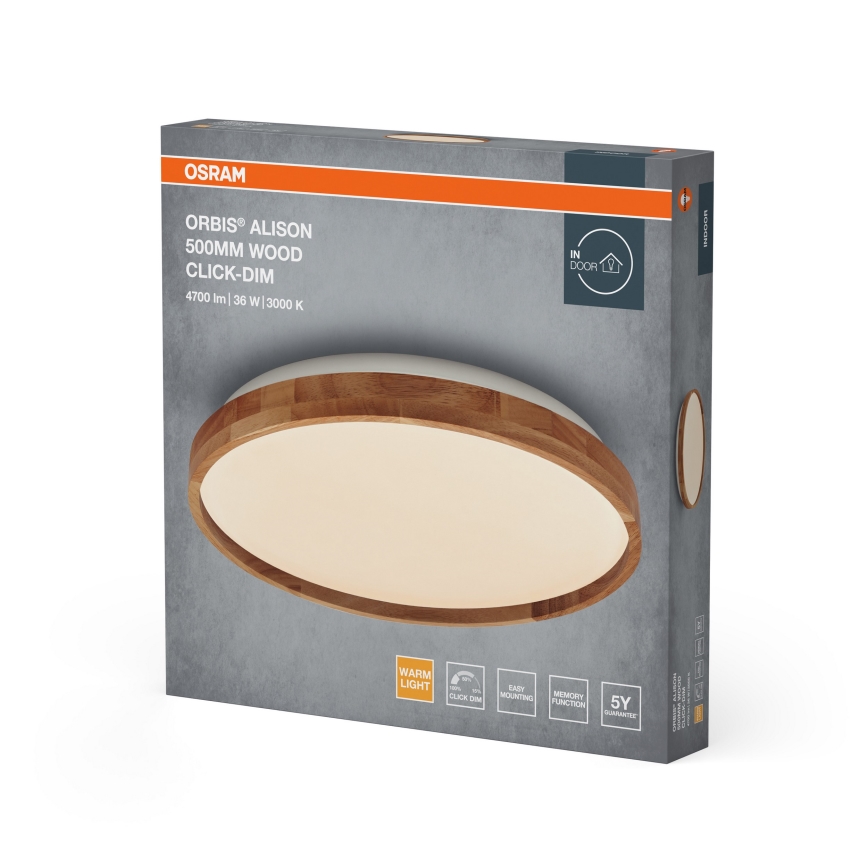 Osram - himmennettävä LED-kattovalaisin ORBIS ALISON LED/36W/230V Ø 50 cm, beige