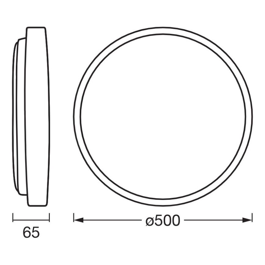 Osram - himmennettävä LED-kattovalaisin ORBIS ALISON LED/36W/230V Ø 50 cm, beige