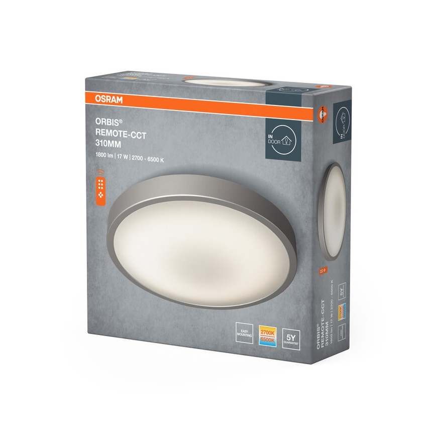 Osram - LED-himennettävä kattovalaisin ORBIS LED/17W/230V 2700-6500 halkaisija 31 cm + kaukosäädin