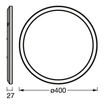 Osram - LED himmennettävä kattovalaisin ORBIS LED/22W/230V valkoinen