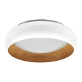 Osram - LED-himmennettävä kattovalaisin ORBIS LIVIA LED/16W/230V halkaisija 30 cm valkoinen/ruskea