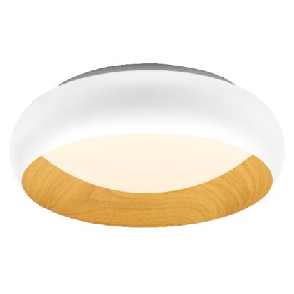Osram - LED-himmennettävä kattovalaisin ORBIS LIVIA LED/16W/230V halkaisija 30 cm valkoinen/ruskea