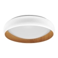 Osram - LED-himmennettävä kattovalaisin ORBIS LIVIA LED/24W/230V halkaisija 43 cm valkoinen/ruskea