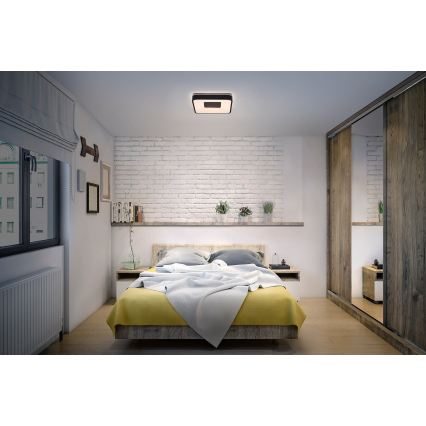 Osram - LED himmennettävä kattovalaisin ORBIS PIANA LED/24W/230V 38x38 cm musta