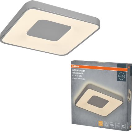 Osram - Himmennettävä LED-kattovalaisin ORBIS PIANA LED/36W/230V 48,5x48,5 cm hopeanvärinen
