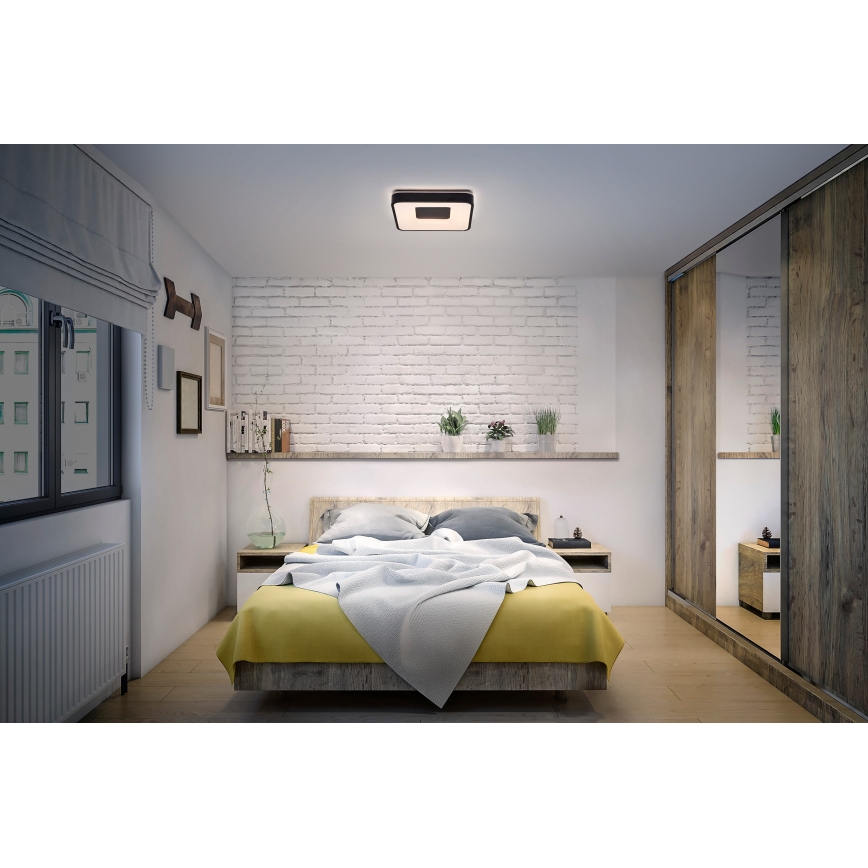 Osram - himmennettävä LED-kattovalaisin ORBIS PIANA LED/36W/230V 48,5x48,5 cm musta