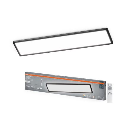 Osram - LED Himmennettävä kylpyhuoneen kattovalaisin PLANON EASYFIX LED/30W/230V 2600-6000K 20x98 cm IP54 musta + kaukosäädin