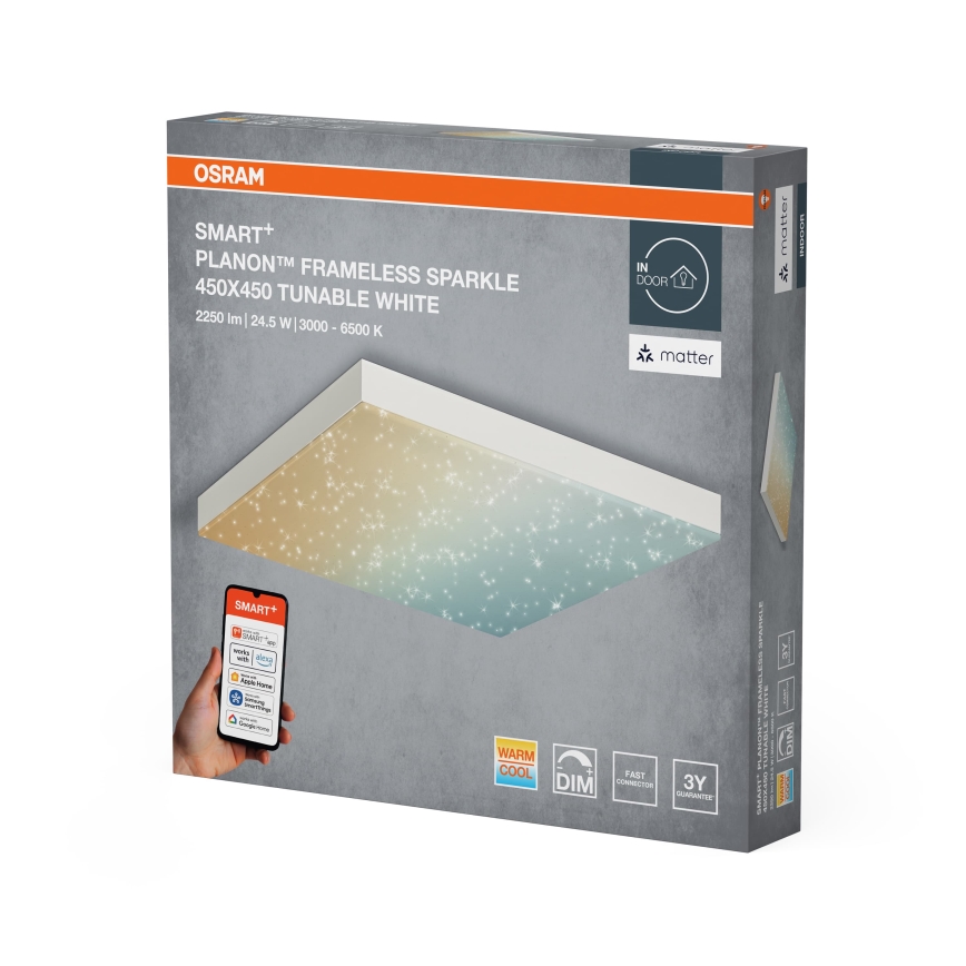 Osram - LED-himennettävä kattovalaisin SMART+ FRAMELESS LED/24,5W/230V 3000-6500K 45x45 cm Wi-Fi