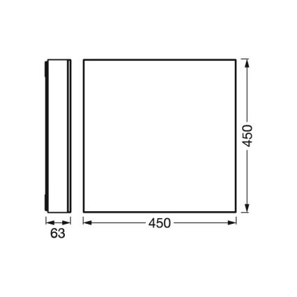 Osram - LED-himennettävä kattovalaisin SMART+ FRAMELESS LED/24,5W/230V 3000-6500K 45x45 cm Wi-Fi
