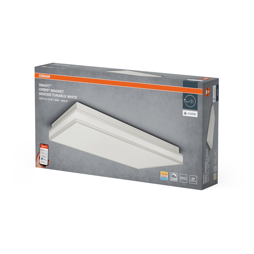 Osram - LED Himmennettävä kattovalaisin SMART+ MAGNET LED/42W/230V 30x60 cm 3000-6500K Wi-Fi