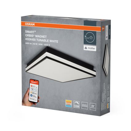 Osram - himmennettävä LED-kattovalaisin SMART+ MAGNET LED/42W/230V 45x45 cm 3000-6500K Wi-Fi