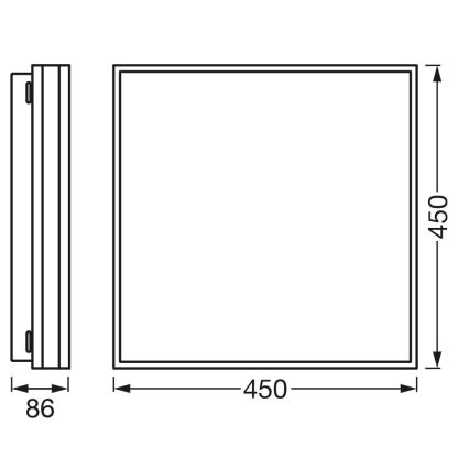 Osram - himmennettävä LED-kattovalaisin SMART+ MAGNET LED/42W/230V 45x45 cm 3000-6500K Wi-Fi