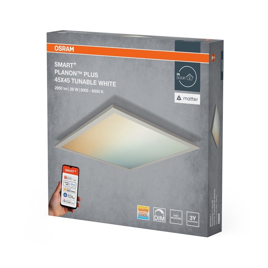 Osram - LED-himmennettävä kattovalaisin SMART+ PLANON LED/28W/230V 45x45 cm 3000-6500K Wi-Fi