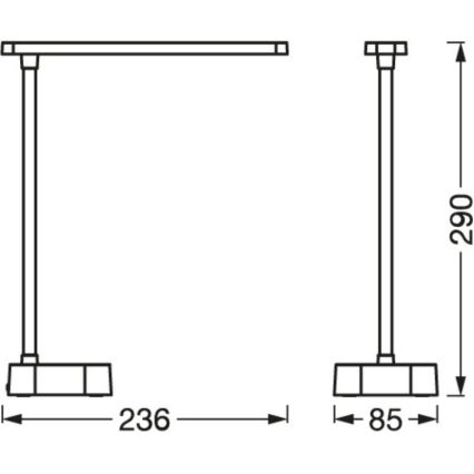 Osram - LED-himmennettävä kosketuspöytävalaisin PANAN LED/5,2W/5V 1200 mAh CRI 90