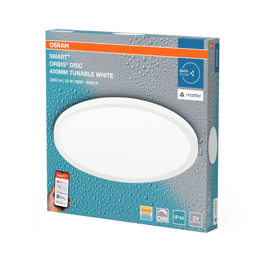 Osram - LED-himmennettävä kylpyhuoneen kattovalaisin SMART+ DISC LED/24W/230V 3000-6500K IP44 Wi-Fi
