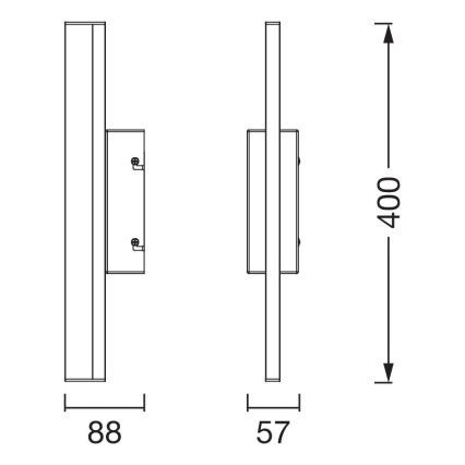 Osram - LED-himmennettävä kosketusohjattu kylpyhuonepeilivalaisin ORBIS MIRROR LED/6,8W/230V 40 cm 3000/4000K IP44 beige