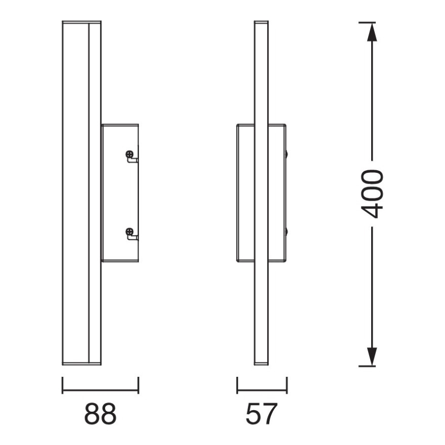 Osram - LED-himmennettävä kosketusohjattu kylpyhuonepeilivalaisin ORBIS MIRROR LED/6,8W/230V 40 cm 3000/4000K IP44 beige