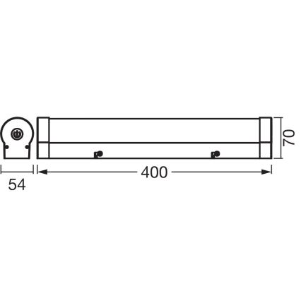 Osram - himmennettävä LED-peilivalaisin ORBIS TUBE LED/9W/230V 3000/4000K 40 cm IP44 ruskea