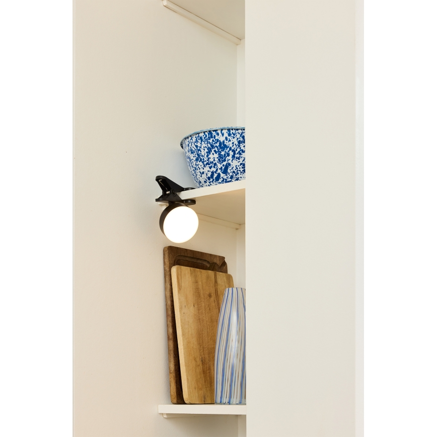 Osram - LED-himmennettävä ladattava pöytälamppu 3v1 DECOR HELPER LED/1,8W/5V musta