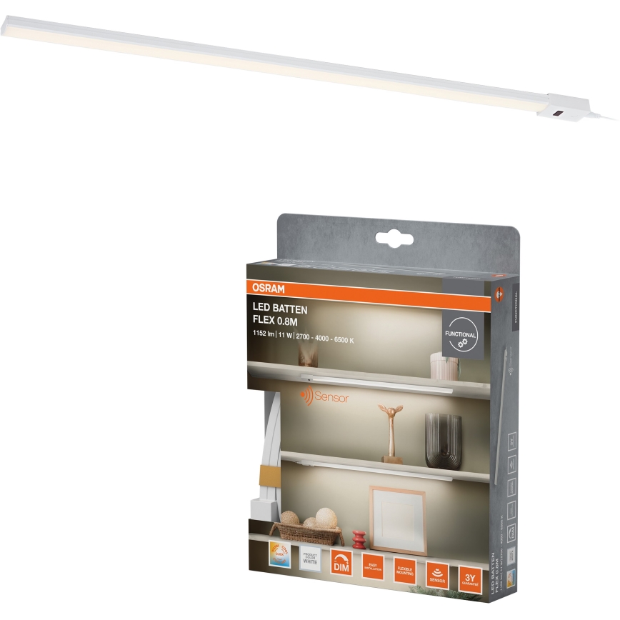 Osram - Himmennettävä LED-alakaappivalaisin liiketunnistimella BATTEN LED/11W/230V 2700/4000/6500K 81,7 cm valkoinen