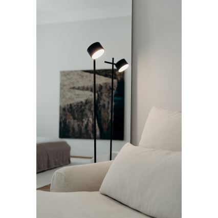 Osram - LED-himmennettävä kosketuslattiavalaisin DECOR KYOTO LED/12W/230V CRI 90 musta