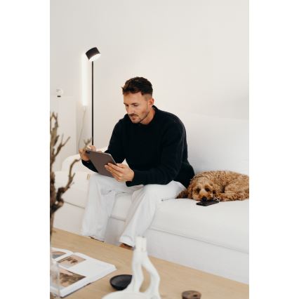 Osram - LED-himmennettävä kosketuslattiavalaisin DECOR KYOTO LED/12W/230V CRI 90 musta