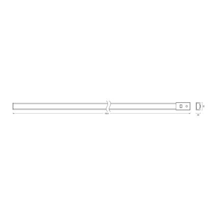 Osram - LED-himmennettävä kaappienalusvalaisin liiketunnistimella BATTEN LED/21W/230V 2700/4000/6500K 150,4 cm valkoinen