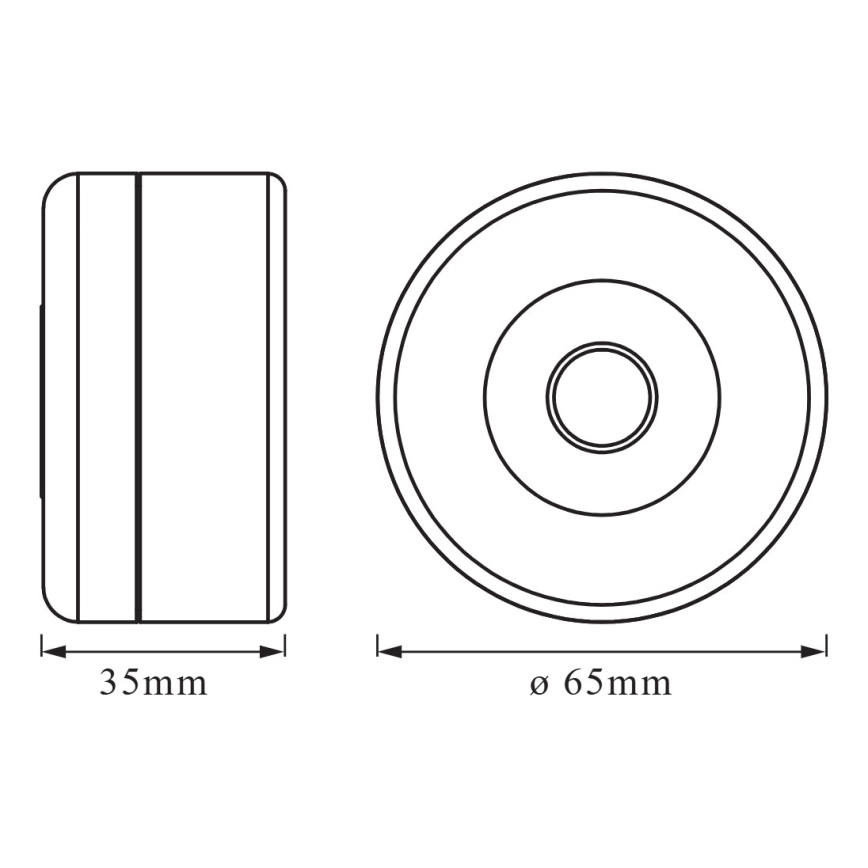 Osram - DOT-IT himmennettävä LED-opastusvalaisin, 0,45 W / 5 V, 500 mAh, valkoinen