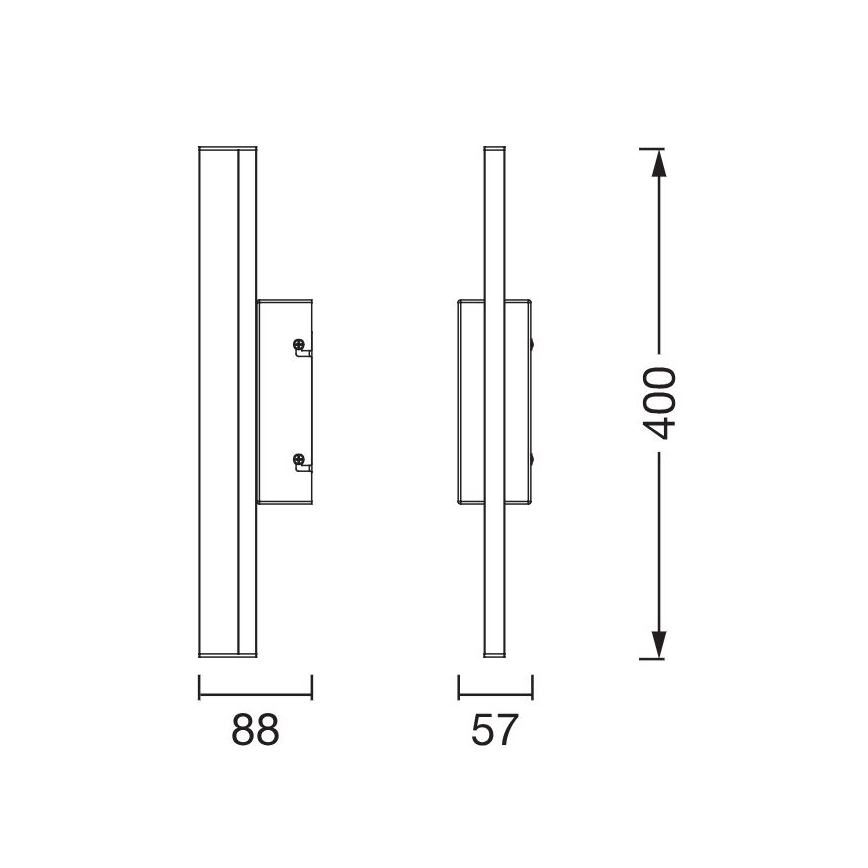 Osram - himmennettävä LED-peilivalaisin ORBIS MIRROR LED/6,8W/230V 40 cm 3000/4000K IP44 valkoinen