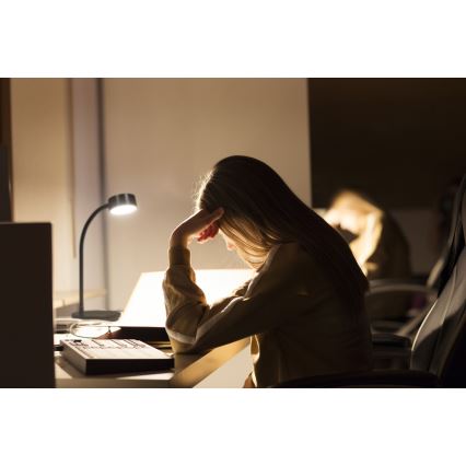 Osram - LED-himennettävä pöytävalaisin OFFICE LINE LED/4,8W/230V 3000/4000/6500K musta