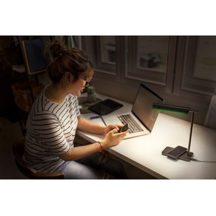 Osram - Himmennettävä LED-pöytälamppu OFFICE LINE LED/19W/230V 3000/4000/6500K musta