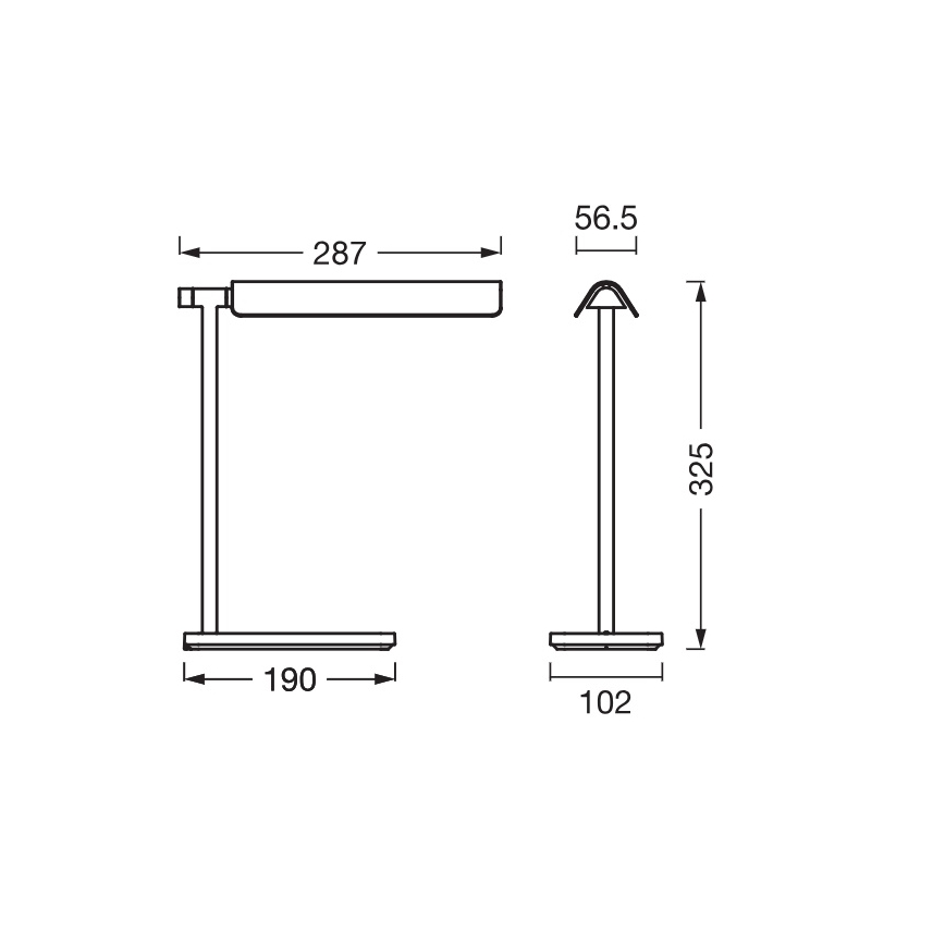 Osram - Himmennettävä LED-pöytälamppu OFFICE LINE LED/19W/230V 3000/4000/6500K musta