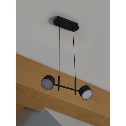 Osram - LED himmennettävä riippuvalaisin vaijerilla DECOR KYOTO 2xLED/10W/230V CRI 90 musta