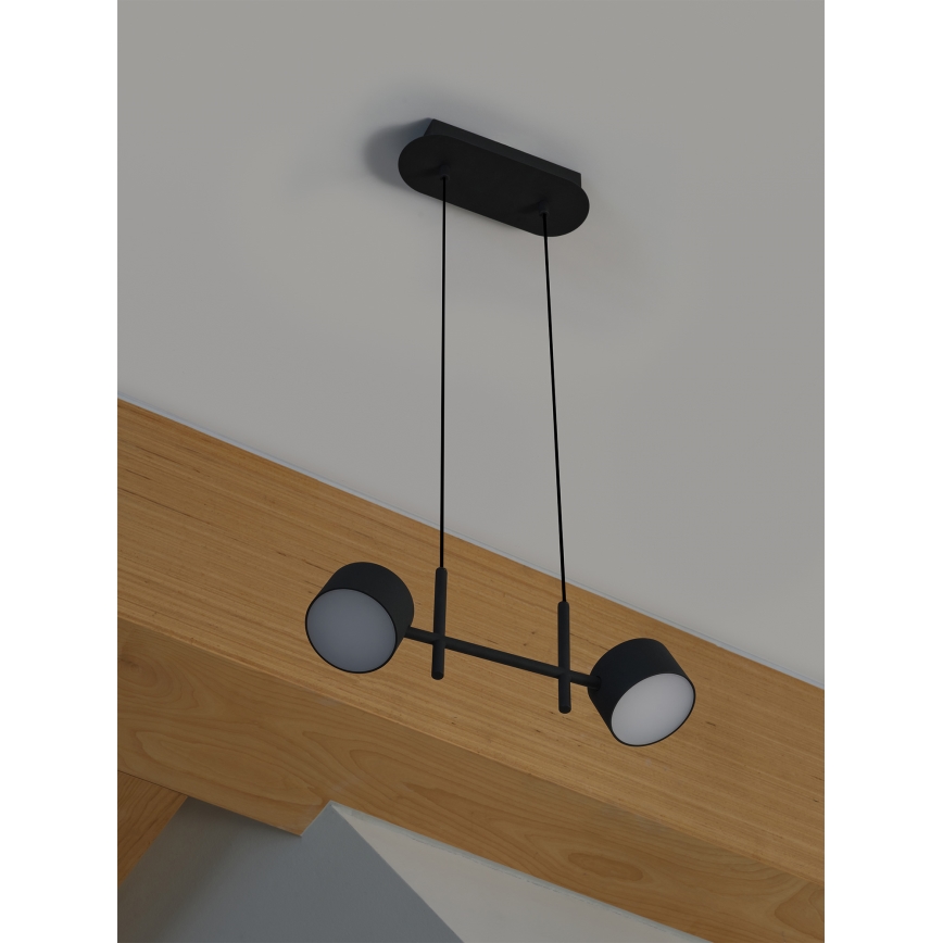 Osram - LED himmennettävä riippuvalaisin vaijerilla DECOR KYOTO 2xLED/10W/230V CRI 90 musta