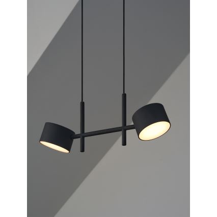 Osram - LED himmennettävä riippuvalaisin vaijerilla DECOR KYOTO 2xLED/10W/230V CRI 90 musta