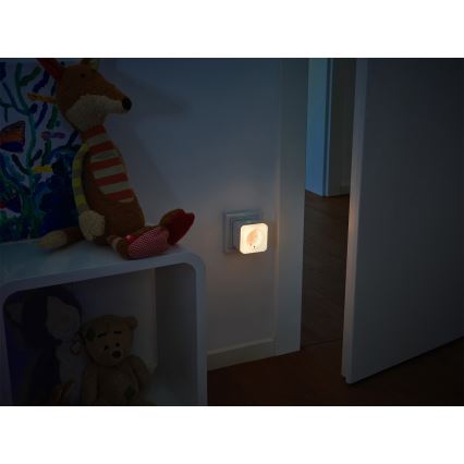 Osram - SCHUKO SMART+ NIGHTLIGHT LED-himmennettävä pistorasia valolla 3680W/230V Wi-Fi