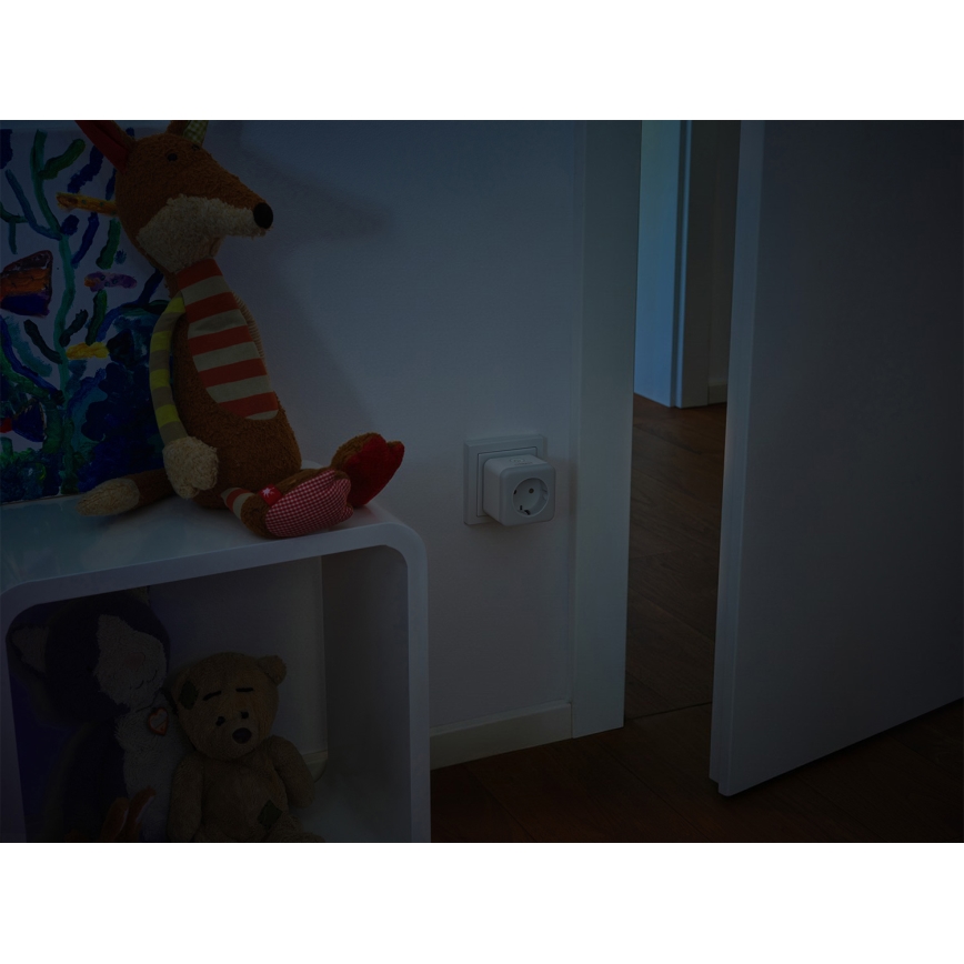 Osram - SCHUKO SMART+ NIGHTLIGHT LED-himmennettävä pistorasia valolla 3680W/230V Wi-Fi