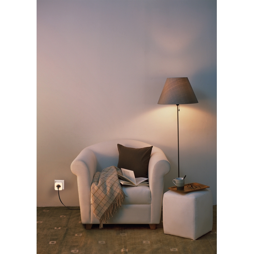 Osram - SCHUKO SMART+ NIGHTLIGHT LED-himmennettävä pistorasia valolla 3680W/230V Wi-Fi